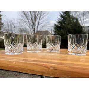 Vintage Stuart Crystal Glendevon 7 Oz Rummer Whiskey Tumbler Glass 3.25”~4 Pc